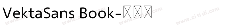 VektaSans Book字体转换